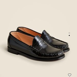 NWT J. Crew Penny Loafers in Spazzolato Leather